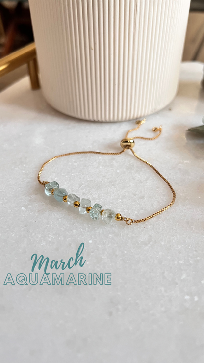 Slider Birthstone Bracelets