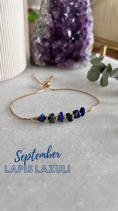 Slider Birthstone Bracelets