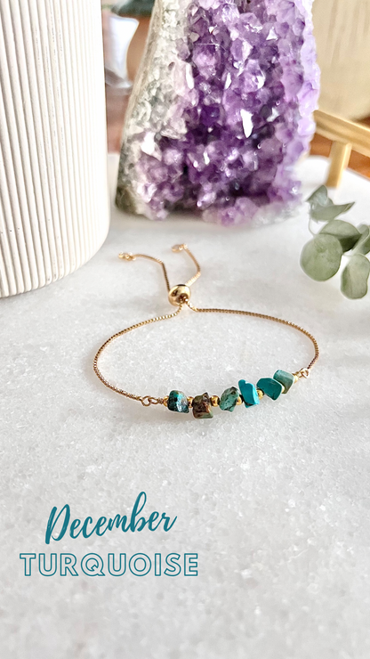 Slider Birthstone Bracelets