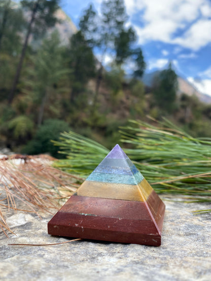 Seven Chakra Crystal Pyramid